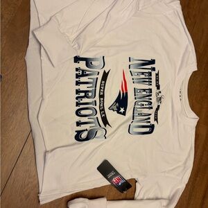 New England Patriots White Long Sleeve Tee